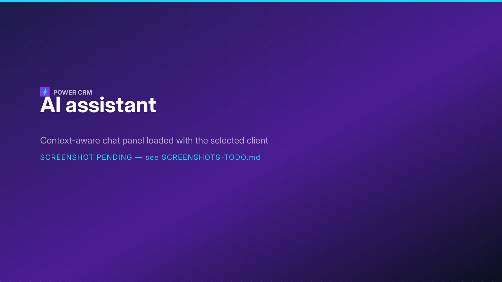 AI Assistant in Power CRM